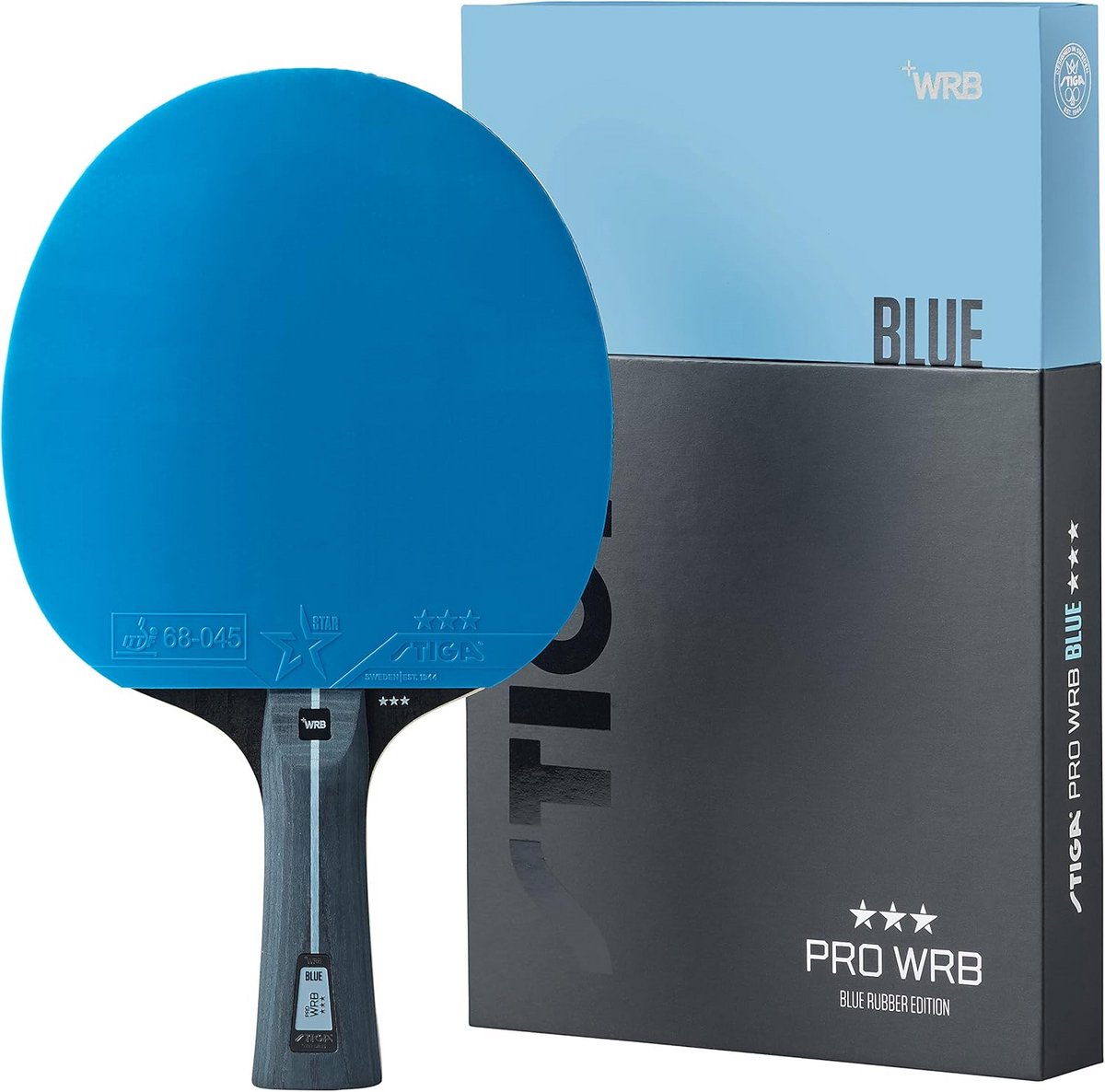 Tafeltennisbatje 3 Sterren met Blauwe Coating - Voor Gecontroleerd Speelplezier