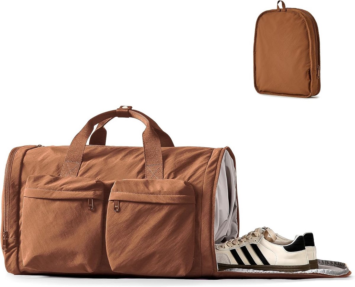 Sporttas Warm Bruin 19 Inch Modern Ontwerp
