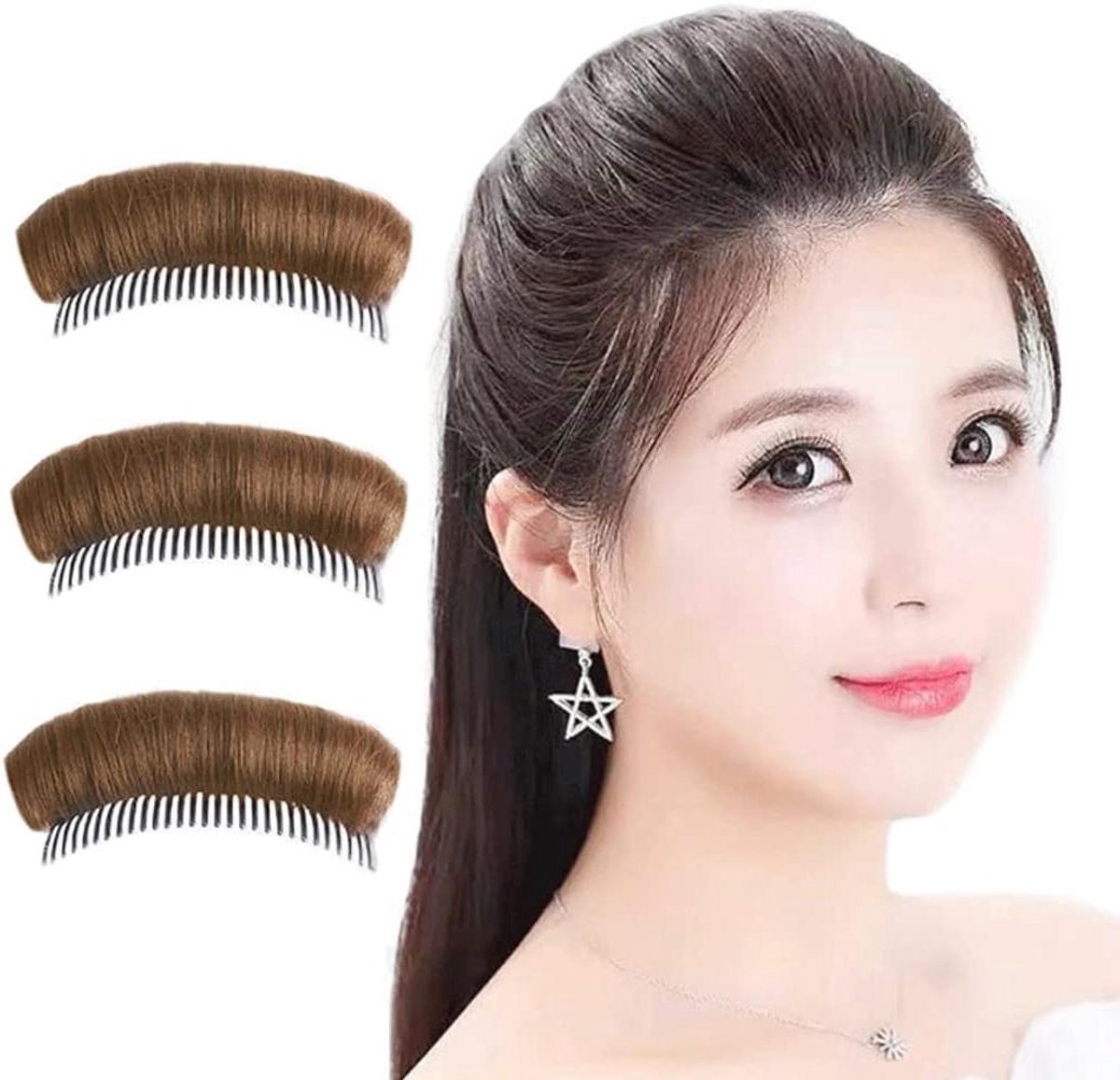 Cosensi - Haar Bun Clip Bump Volume Inserts Kammen Pluchtige Prinses Styling Gereedschap