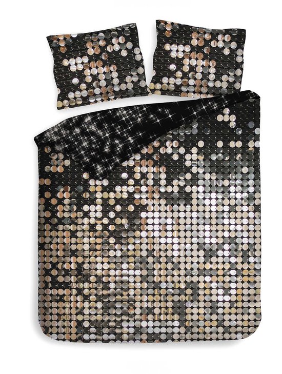 Heckettlane Konna Dekbedovertrek - Lits-jumeaux - Katoensatijn - 260x200-220cm - Zwart van Heckettlane — afbeelding 5