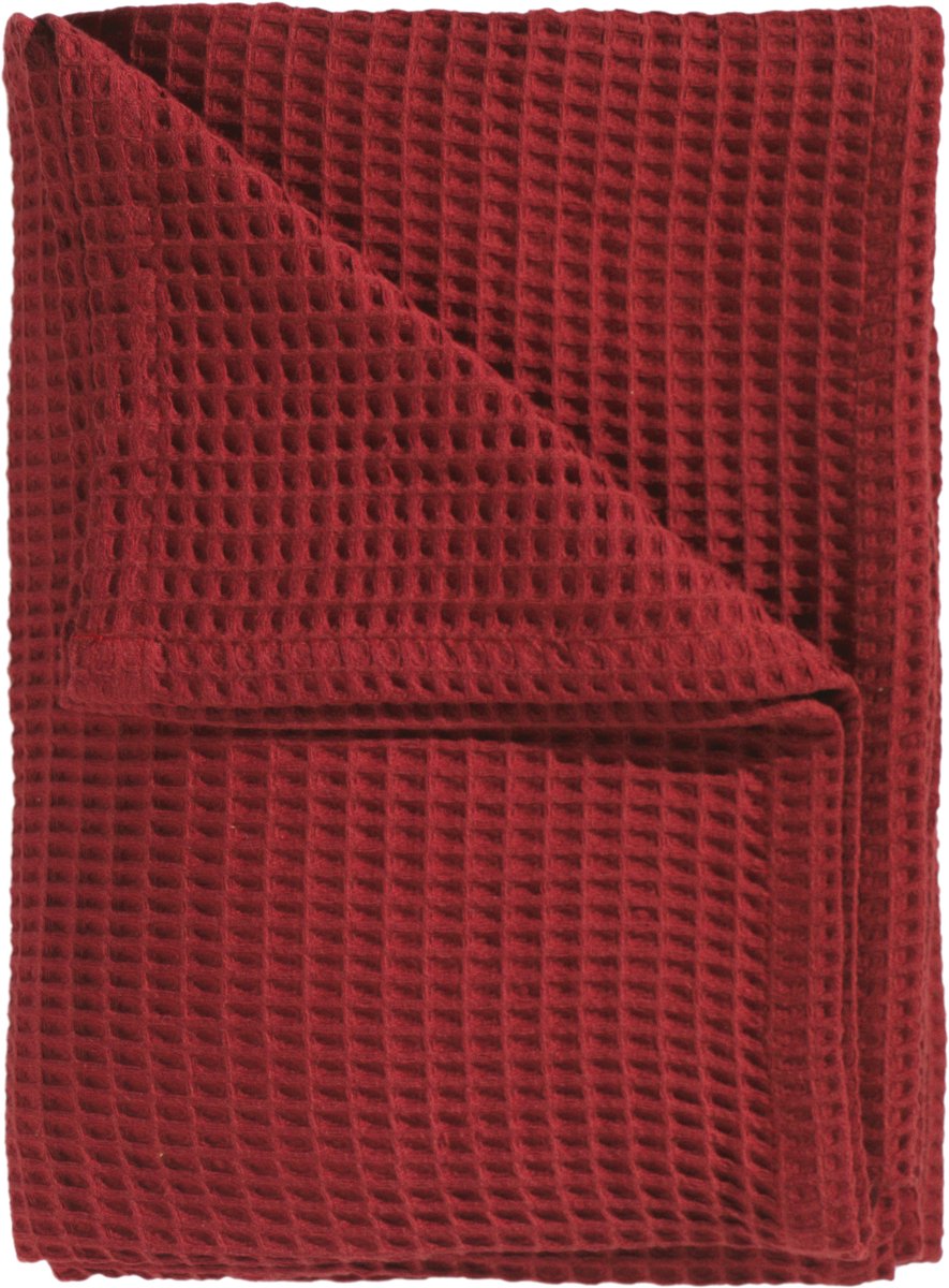 Heckettlane Bed Sprei Wafel - Bedsprei 2 persoons - Wafeldeken - 240x260 cm - Rood