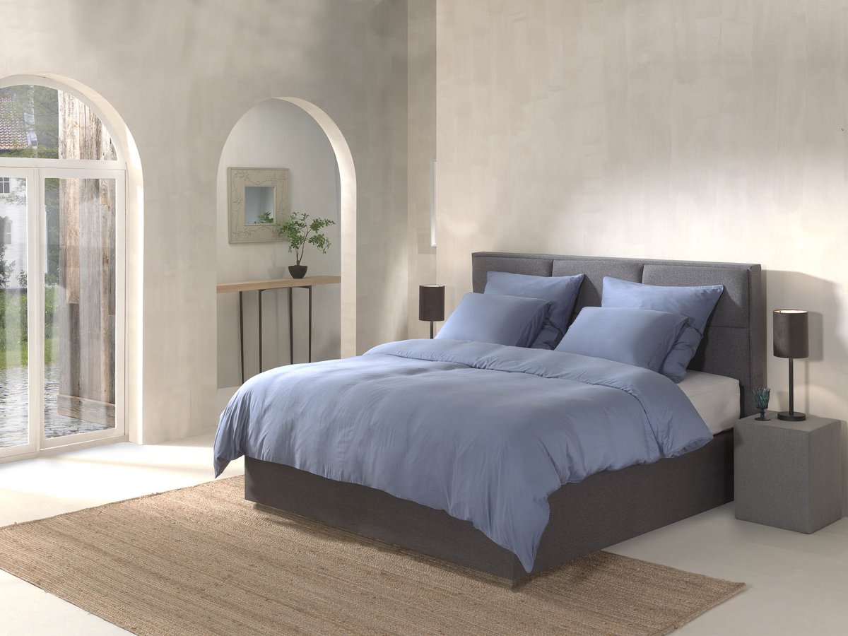 Yellow Dekbedovertrek Bamboo - XL - 260x200/220 cm - Ocean Blue