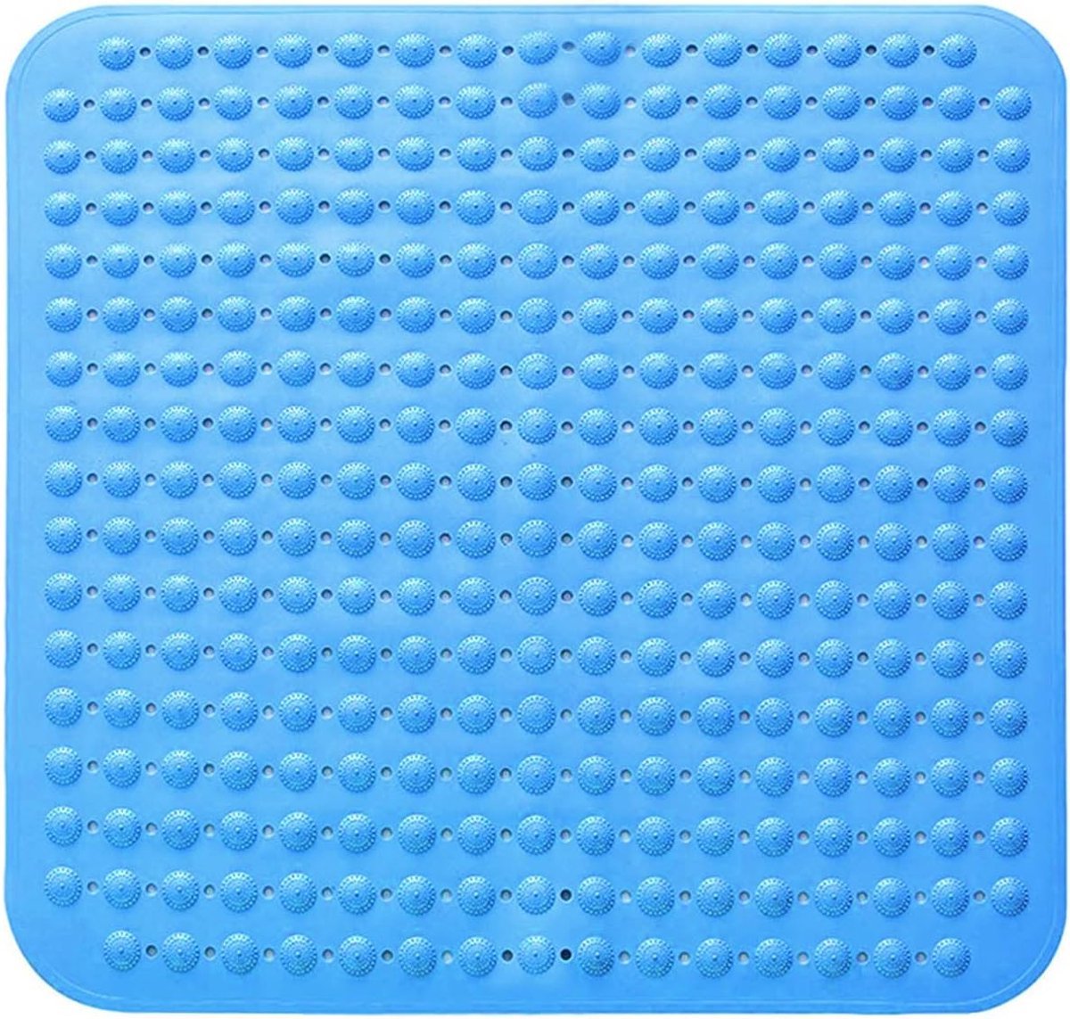 Stunq® Durable Anti-Slip Shower Mat – 48x48 cm – Teal Blue