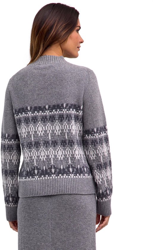 GORGLITTER Gebreid damesvest, elegant, open voorkant