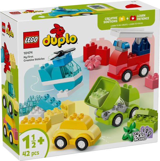 LEGO DUPLO - Creatieve Voertuigen Educatief Speelgoed voor Peuters vanaf 2 Jaar - 10474