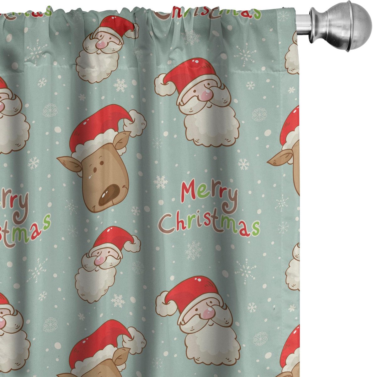 ABAKUHAUS Sankt Deer wijnoogst gordijnen – 2x75x225 cm – microvezel Mehrfarbig