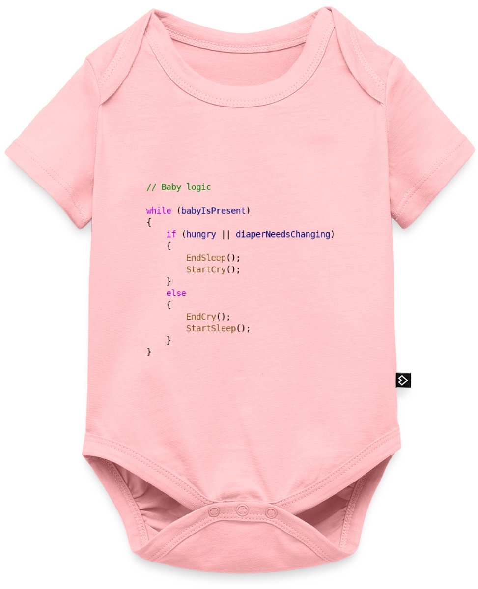 Baby Logica Programmeur Cadeau Baby Rompertje Met Korte Mouwen