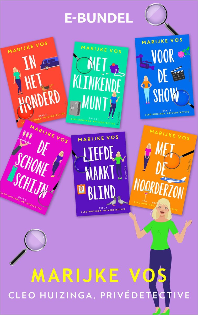 Omslag van Cleo Huizinga, privédetective 1 - Cleo Huizinga, privédetective-bundel