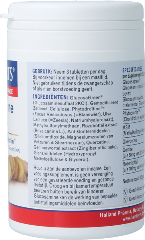 Lamberts Glucosamine compleet 120 Tabletten
