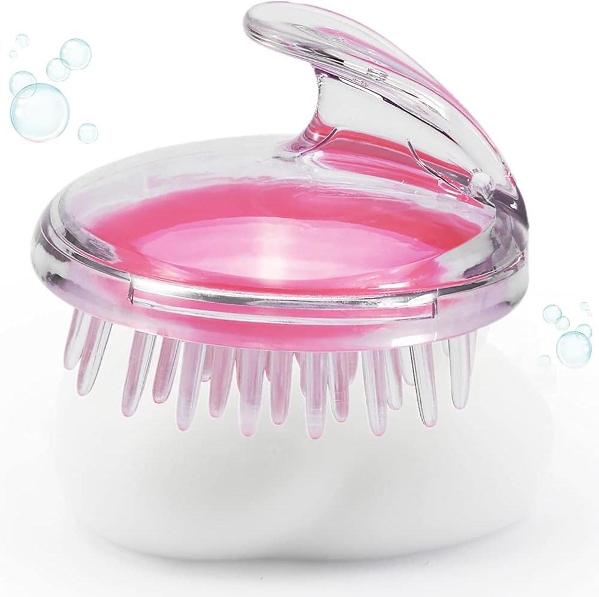 Cosensi - Hoofdhuid Massager Shampoo Borstel Haargroei Massage Kam - Roze