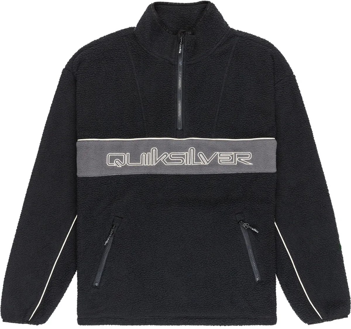 Quiksilver Omni Fleece Met Halve Rits Man Zwart