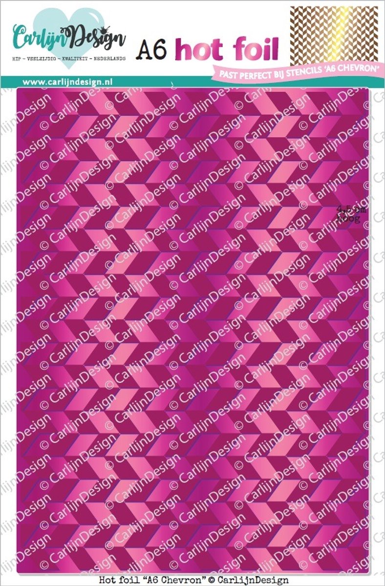 Hot foil A6 Chevron