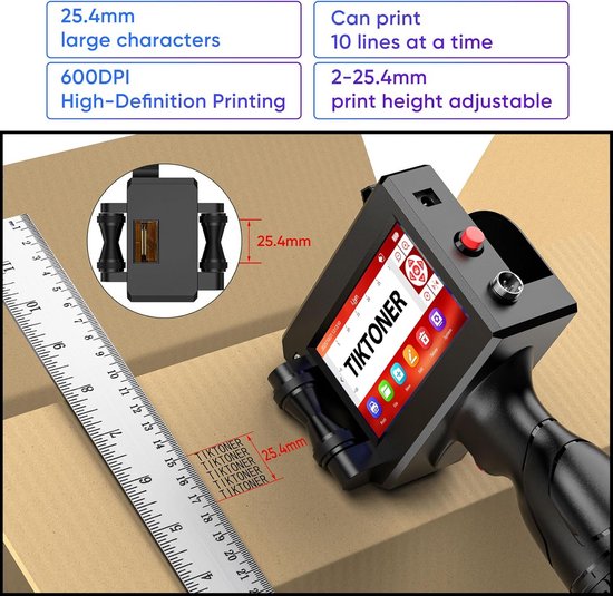 Jectse Mini-Handheld-Tintenstrahldrucker – 4,3 Zo Produktbild-Vorschau 2