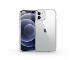 Coverzs telefoonhoesje geschikt voor iPhone 12 TPU silicone hoesje (transparant) - optimale bescherming - siliconen hoesje - transparant