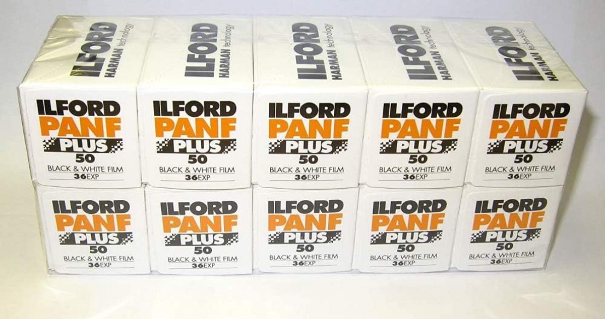 Zwart-wit film 35mm ISO 50 36 opnames 10 stuks