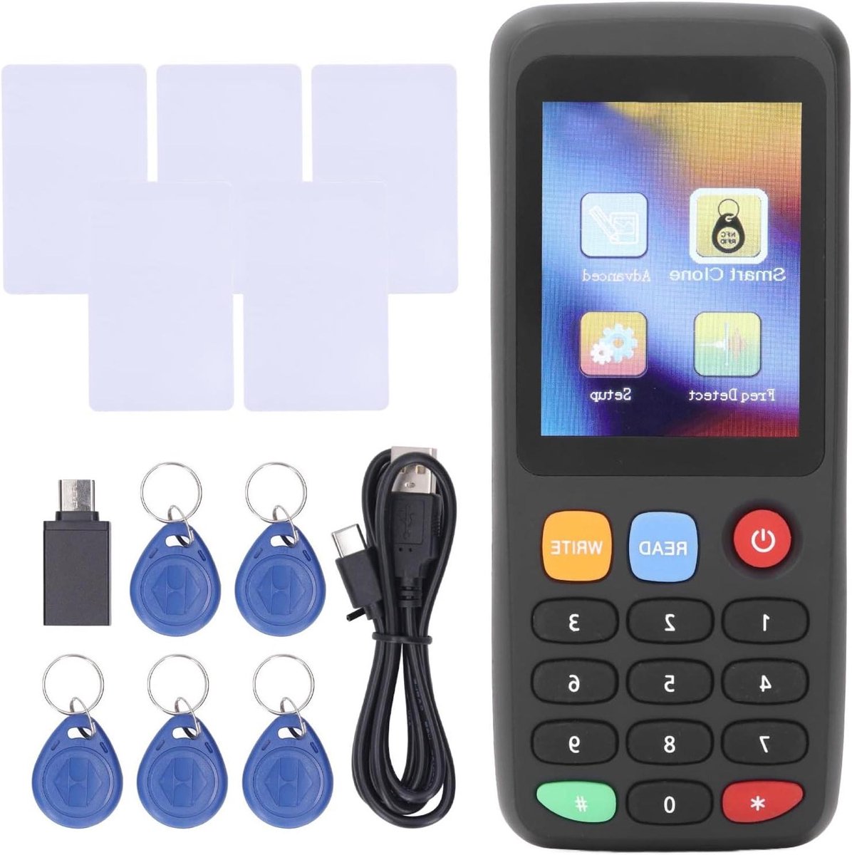 Allecta - NFC RFID kaart kopieerapparaat lezer schrijver met 5 T5577 kaarten.