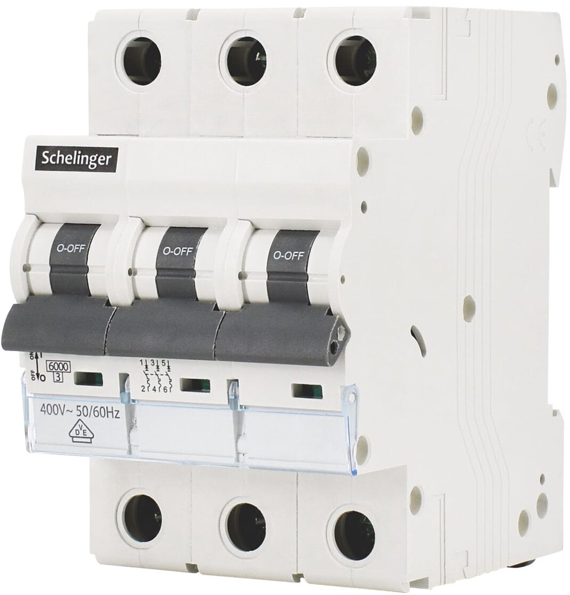 Schelinger Installatieautomaat 32A C-karakteristiek - 3-polig - 230/400V - A02-G8-3P-C32 - IP20