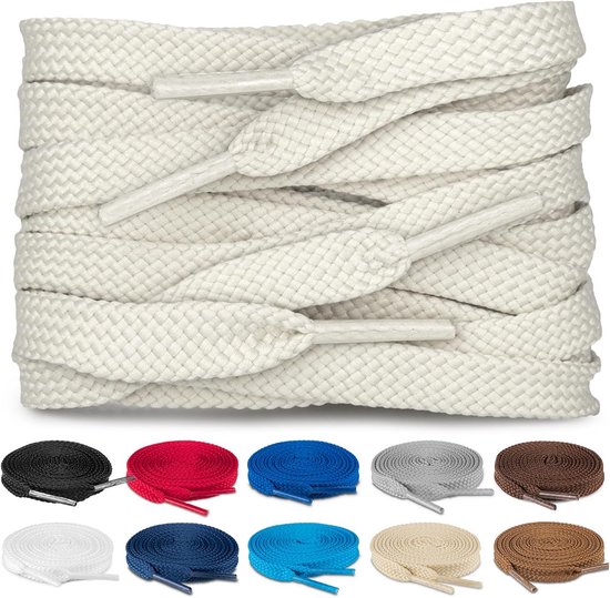Reflecterende Platte Schoenveters Dubbellaags 8 Mm Breed 12 Kleuren Voor Sneakers En Sport 118 1845729