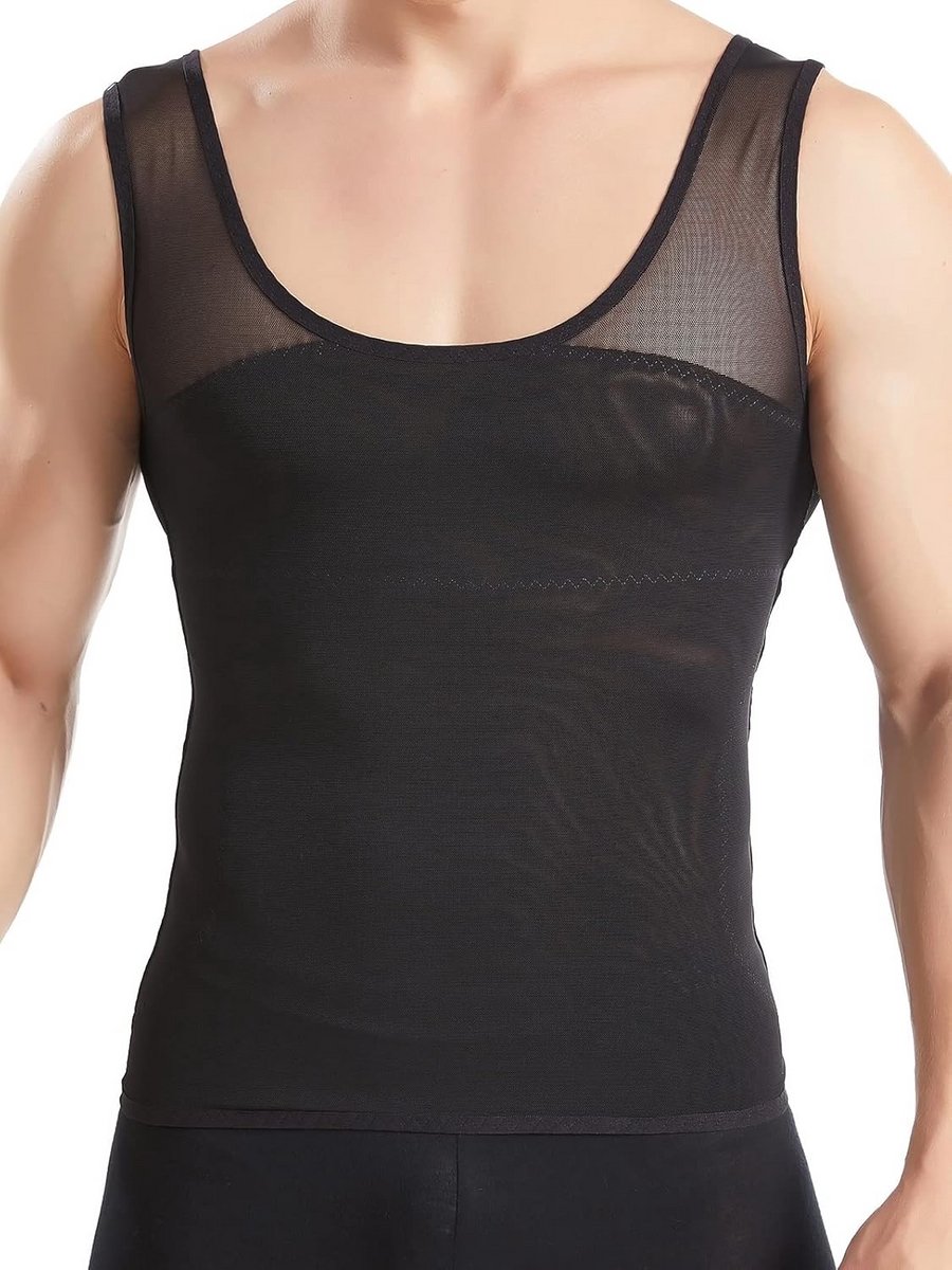 Compressietanktop heren - Figuurvormend ondershirt voor buikcorrectie en body shaping