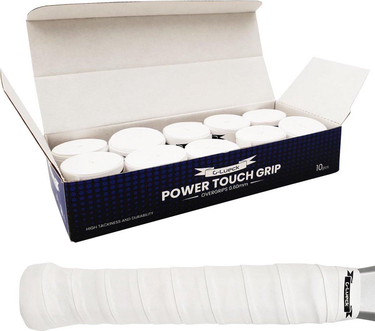 Tennissnaren Overgrip Set van 10 - Hoge Grip & Duurzaam voor Padel, Squash, Badminton