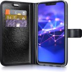 BeHello Huawei Mate 20 Lite Hoesje - Gel Wallet Case Met Ruimte Voor 3 Pasjes - Zwart