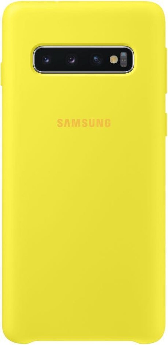 Samsung Silicone Cover - voor Samsung Galaxy S10 - Geel