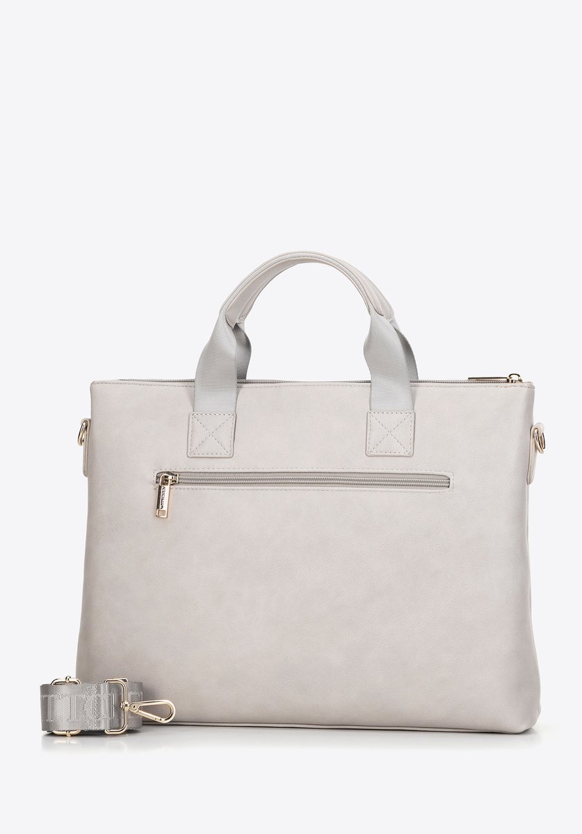 WITTCHEN Dames Laptoptas 15,6" Beige - Elegant Eco-leeg