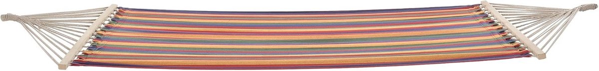 Katoenen hangmat 200-220 cm - Robuust en meerkleurig tot 200 kg