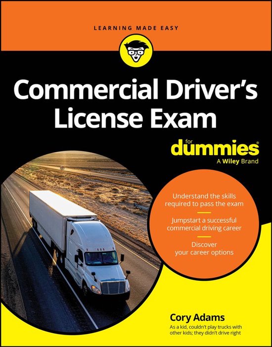Commercial Driver's License Exam For Dummies - cover