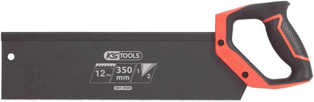 rugzakzaag 350 mm met 2 zaaghoeken en bi-materiaal handvat