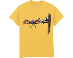 Vogels Birds The Coloured House T-shirt 3XL