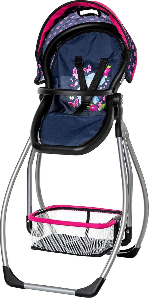 Poppenstoel met Dienblad, Poppenbed en Accessoires Set - Speelgoed voor Rollenspel
