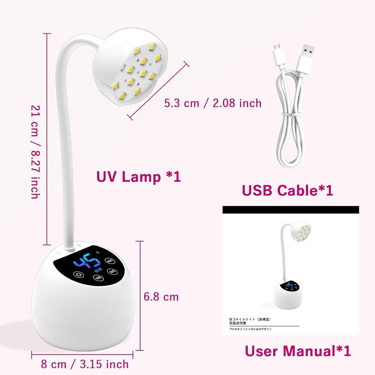 Mini UV Lamp voor Nagels met Autosensor en LCD-Display - 36W Draagbare Nageldroger voor Thuis en Salon — cadeau in Verzorging - foto 5