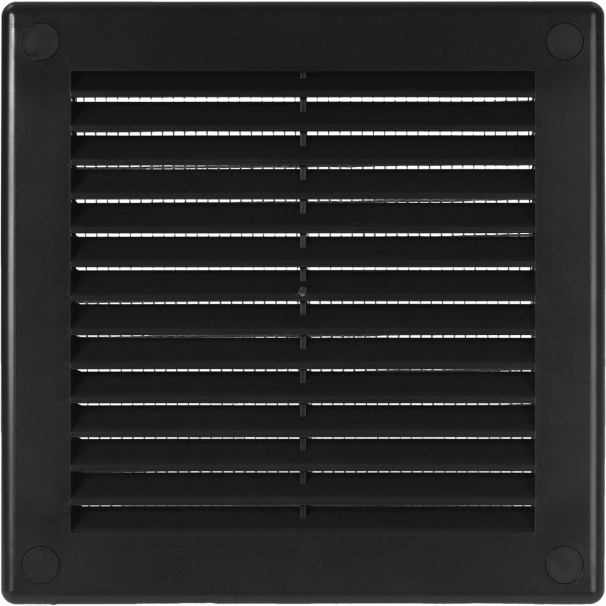 Plat vierkant ventilatierooster 11,4 x 11,4 cm - HVAC luchtdeflector voor ventilatiesystemen