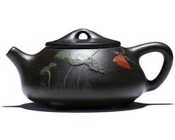 Kleine Zwarte Klei Theepot (220ml) - Authentiek Chinees Yixing Stijl Thee Set