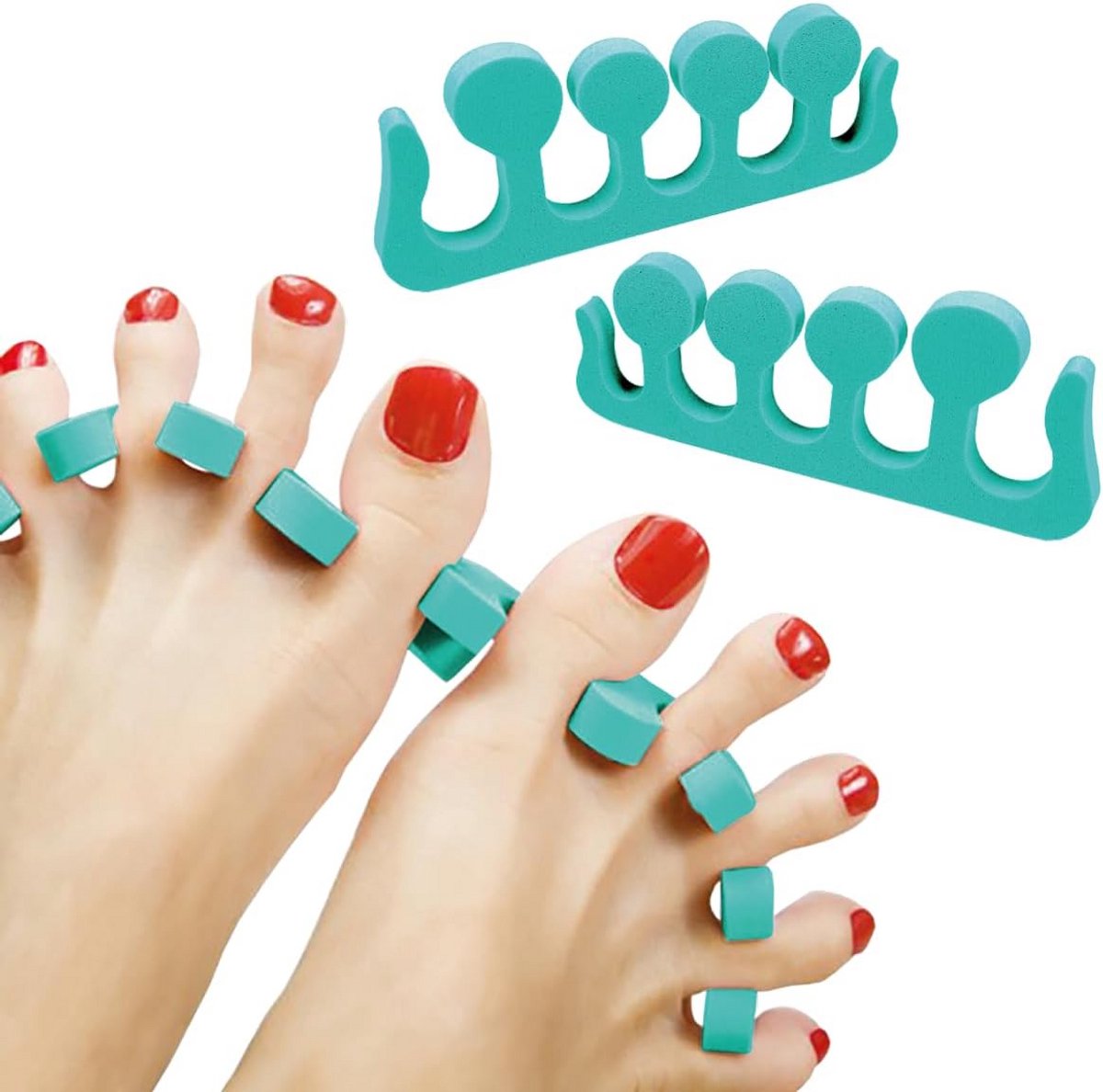 2x Zachte Schuim Teenspreiders voor Perfecte Pedicure en Manicure