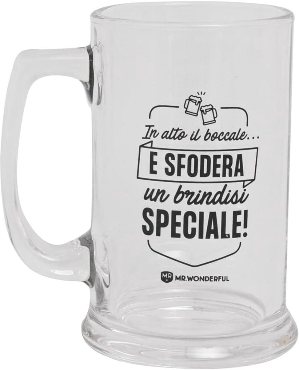 Stoere Bierpul / Glas met Originele Tekst - Macho Cadeau voor Mannen
