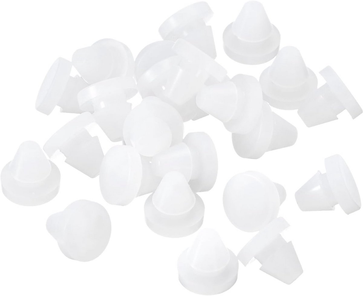 50 Stuks Siliconen Stoppen voor Montagegaten 6-7mm - Waterdicht en Transparant Buisafsluiters