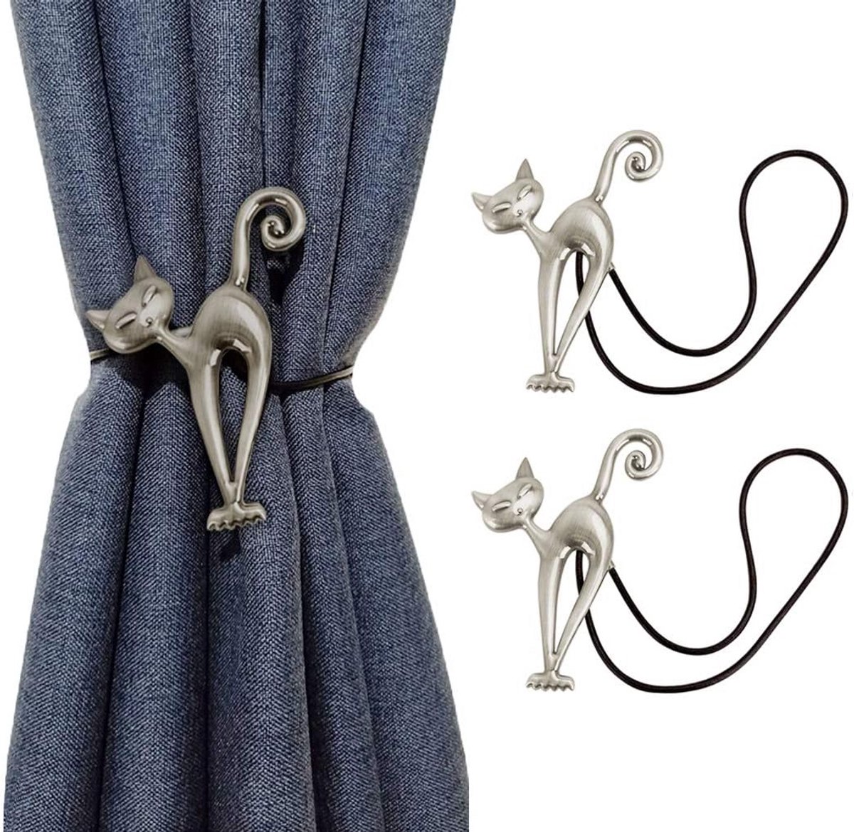 Magnetische Gordijn Tiebacks - Decoratieve Gordijn Clip Houders (2 Stuks)