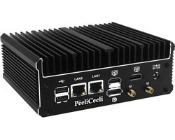 Fanless Industriële Mini PC met Intel N100, 2.5GbE LAN en Meerdere Display Ondersteuning