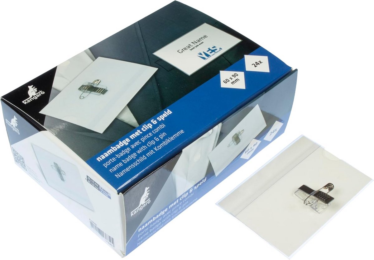 Naambadges met Klem en Speld voor Professionele Presentatie