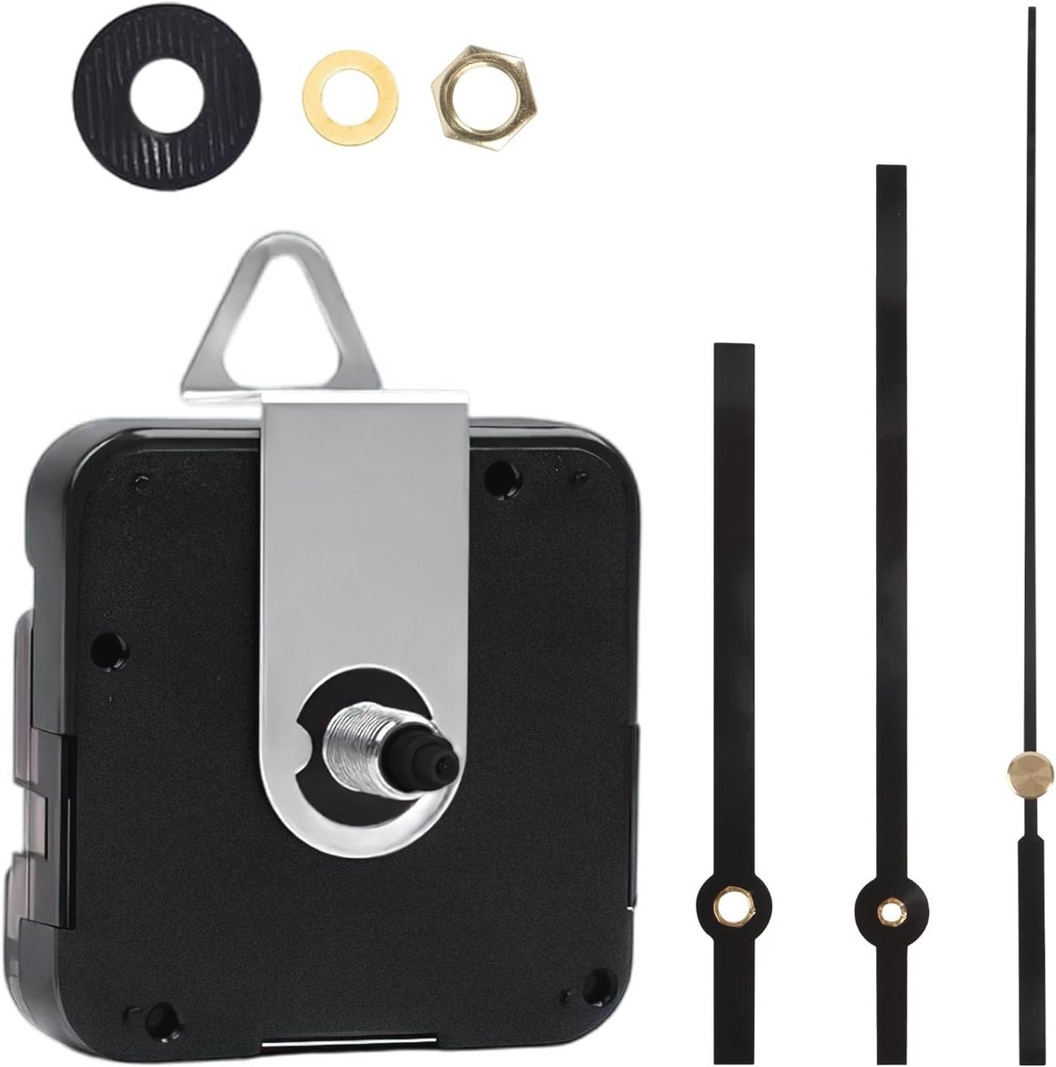 Set van 1 stuk stil kwarts wandklok mechanisme met 3 paar wijzers voor DIY vervanging