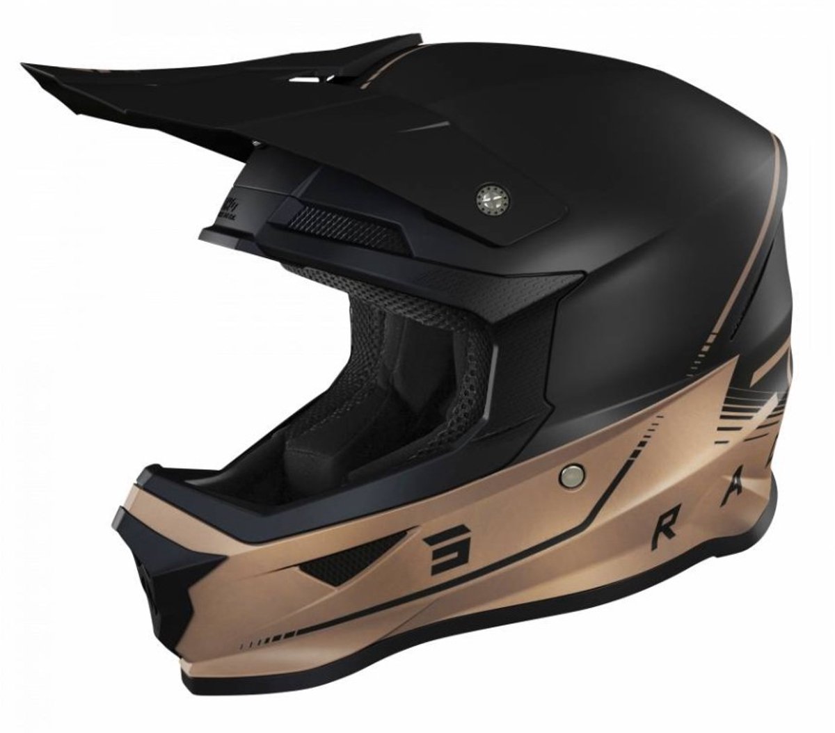 SHOT Furious Raw 3.0 Zwart Brons Mat Crosshelm - Helm