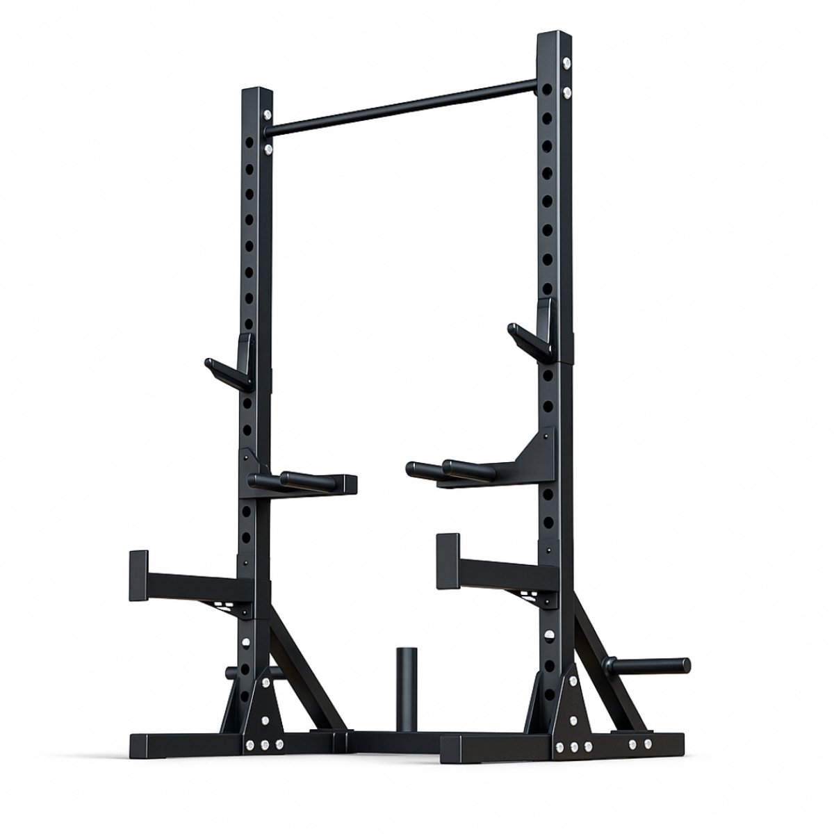PH Fitness Verstelbare Squat Rack met Pull-Up Bar – Inclusief J-Hooks, Dip Bars & Safety Spotters – Compact en Veelzijdig Kracht Trainingsrek voor Thuis & Studio