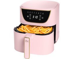 Roze Airfryer voor Gezond Koken met Digitale Touchscreen
