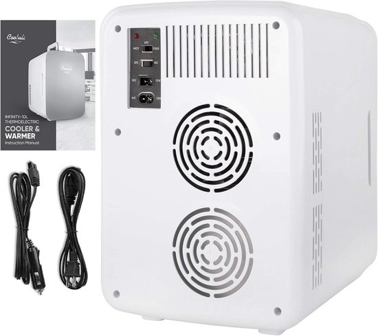 10L Mini Koelkast - Draagbare Koeler en Warmer voor Drankjes, Snacks en Cosmetica — afbeelding 2