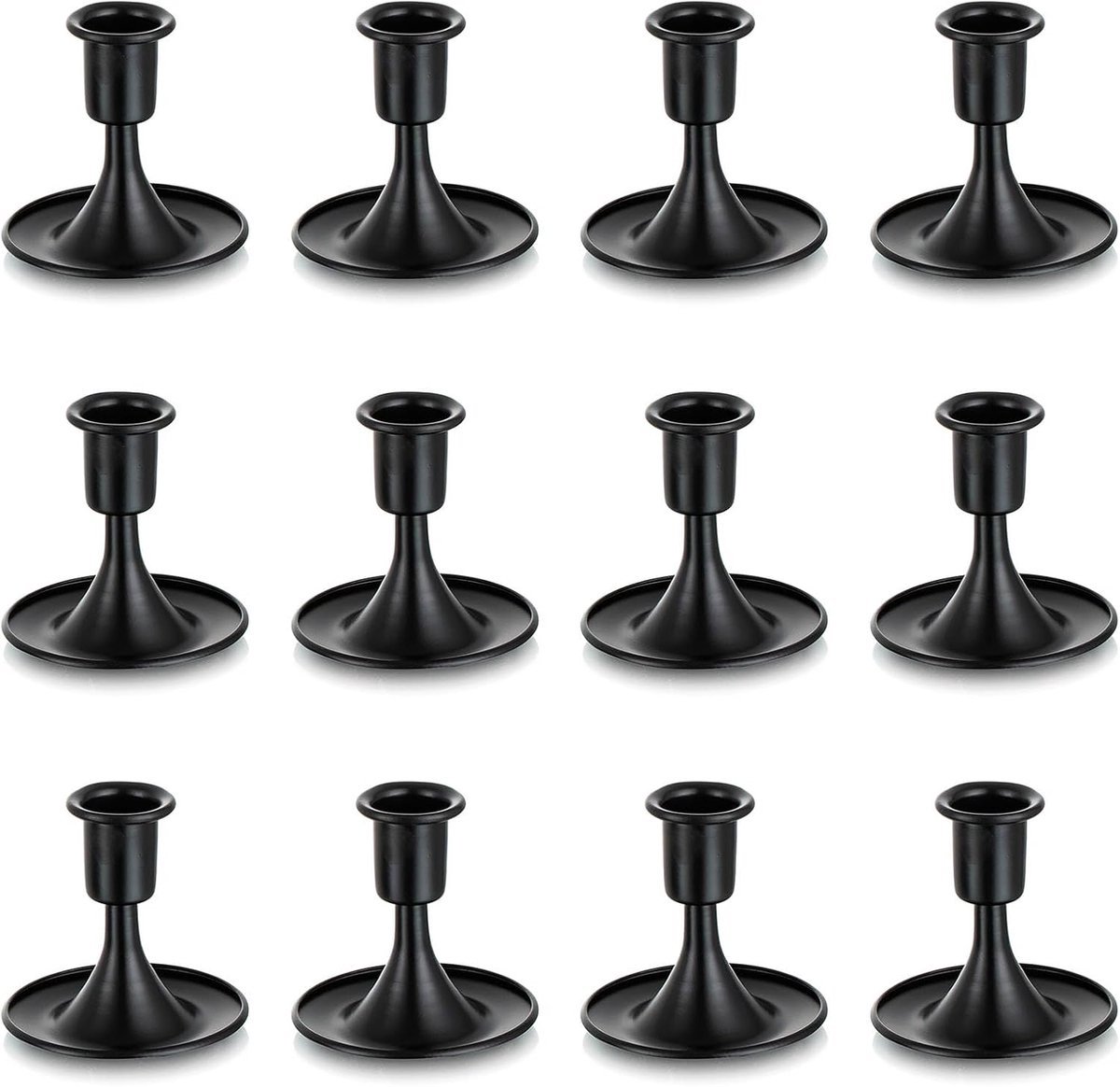 Stunq® Elegant Kaarsenset met Kegelkaarsen - Verfijnde Vintage en Moderne Uitstraling