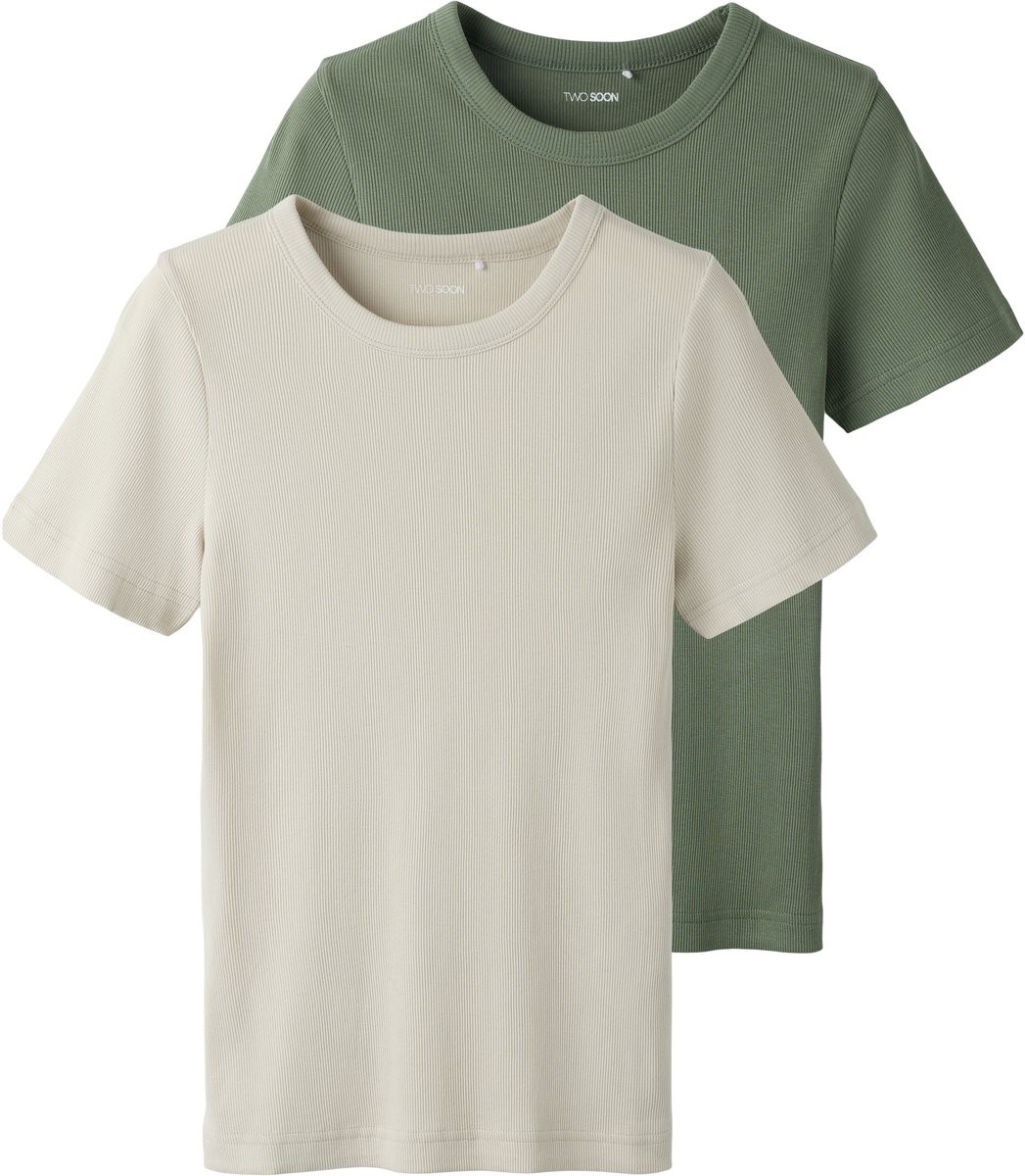 NAME IT - TAFRIX 2P SS TOP NOOS - Dames - T-shirts