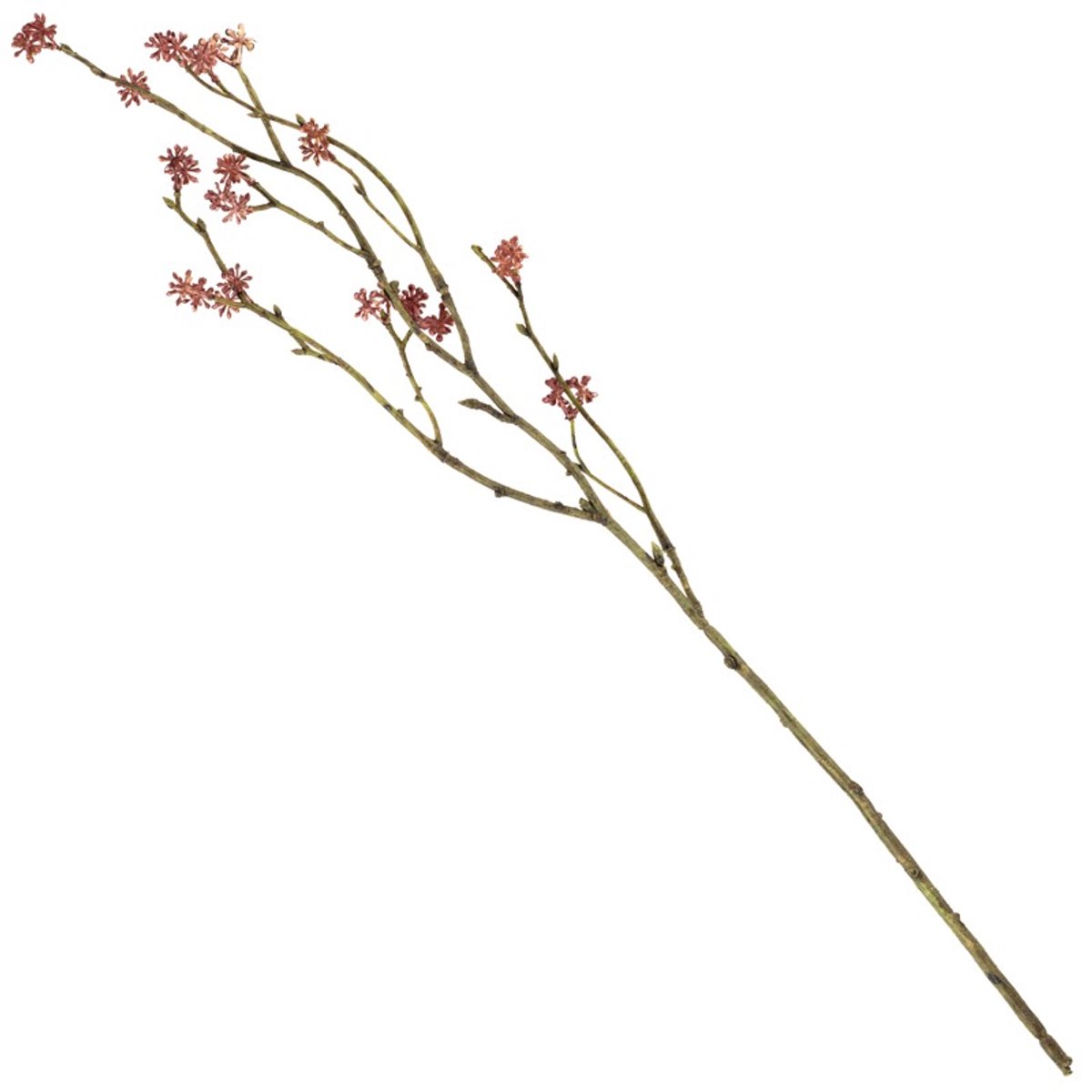 Kunsttak rijstbloem 56cm burgundy