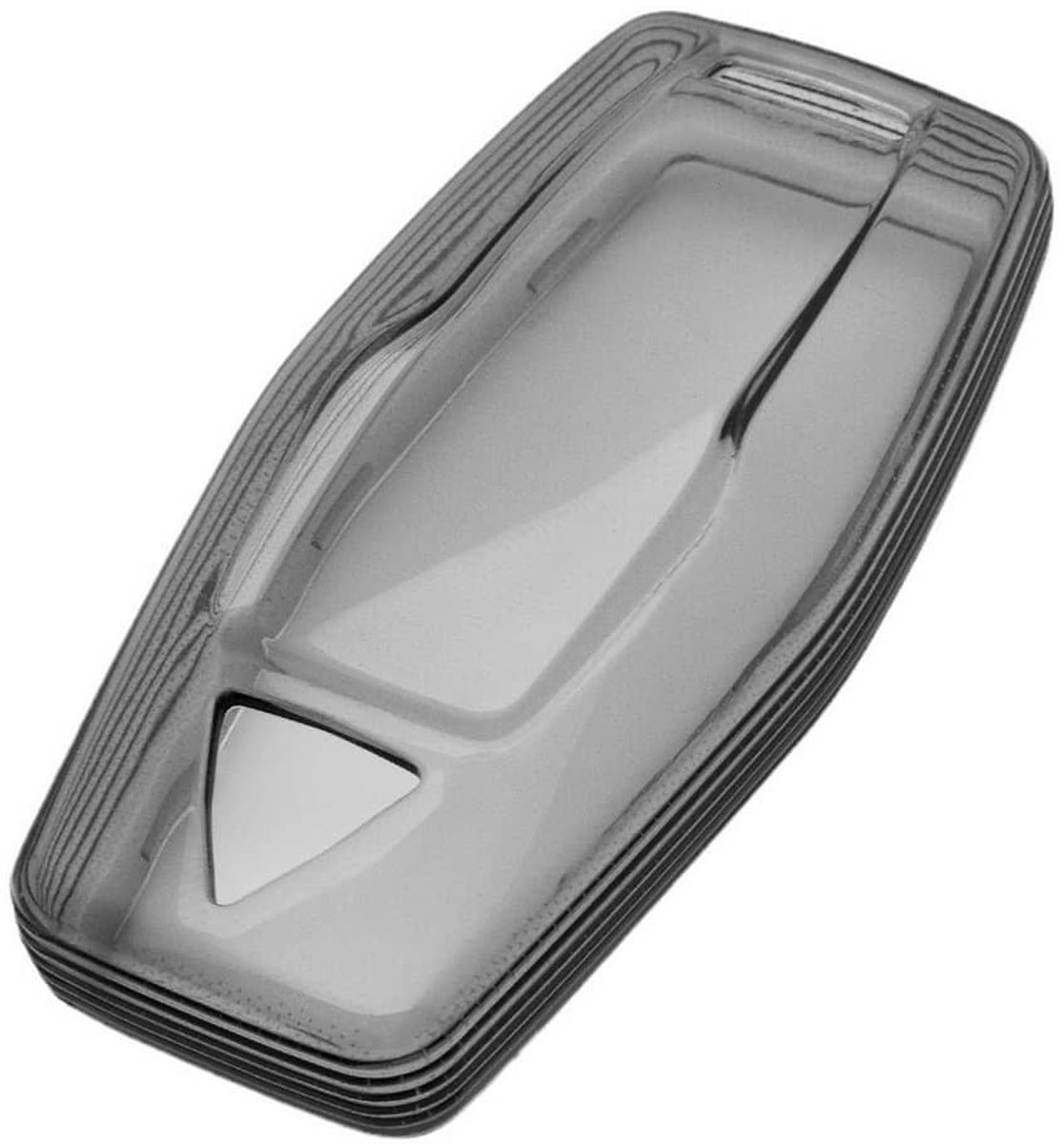 Autosleutel Hoesje geschikt voor Mitsubishi - Sleutelcover - TPU Cover Sleutelhoes - transparant,zwart